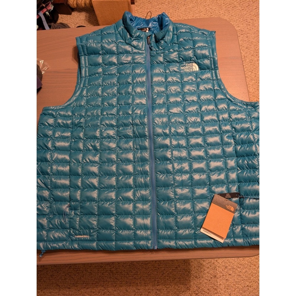 NWT The North Face Thermoball Vest Dusk Blue Mens XL Puffer (MSRP $160)